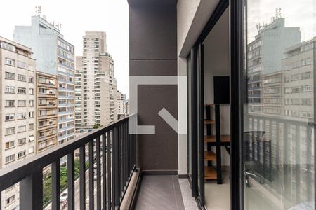 Varanda de kitnet/studio para alugar com 1 quarto, 22m² em Vila Buarque, São Paulo
