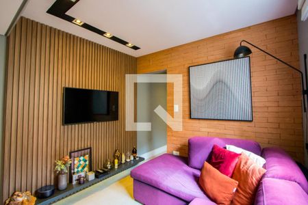 Sala de apartamento à venda com 2 quartos, 106m² em Vila Eldizia, Santo André