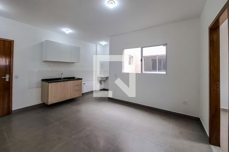 Sala / Cozinha de apartamento para alugar com 1 quarto, 30m² em Vila Firmiano Pinto, São Paulo