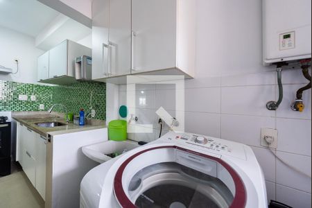 Área de serviço de apartamento para alugar com 3 quartos, 99m² em Vila Belmiro, Santos