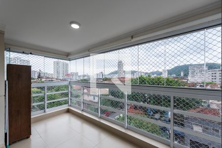 Varanda de apartamento para alugar com 3 quartos, 99m² em Vila Belmiro, Santos
