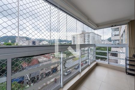 Varanda de apartamento para alugar com 3 quartos, 99m² em Vila Belmiro, Santos