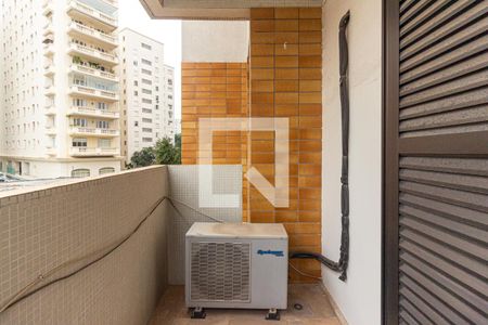 Varanda da Suíte 1 de apartamento para alugar com 3 quartos, 280m² em Higienópolis, São Paulo