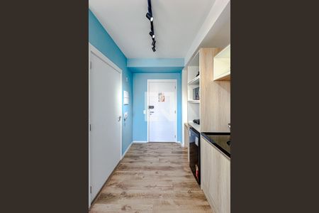 Cozinha de kitnet/studio para alugar com 1 quarto, 26m² em Belenzinho, São Paulo