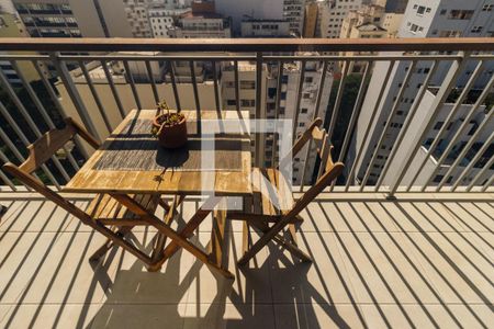 Varanda do Studio de kitnet/studio à venda com 1 quarto, 28m² em República, São Paulo