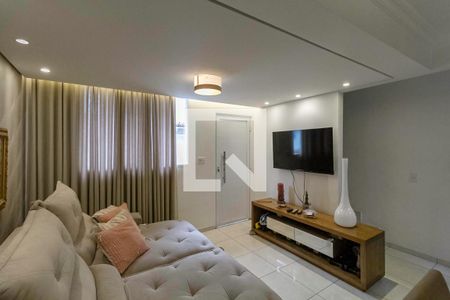 Sala de casa de condomínio à venda com 3 quartos, 81m² em Castelo, Belo Horizonte