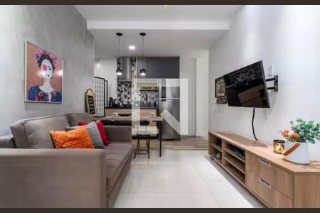 Sala de apartamento para alugar com 1 quarto, 36m² em Copacabana, Rio de Janeiro