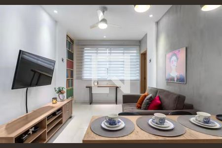 Sala de apartamento para alugar com 1 quarto, 36m² em Copacabana, Rio de Janeiro