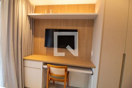 Sala / Quarto - Studio de kitnet/studio para alugar com 1 quarto, 27m² em Santo Amaro, São Paulo