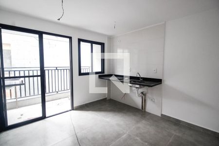 Sala/Cozinha de apartamento à venda com 1 quarto, 37m² em Vila Dom Pedro Ii, São Paulo