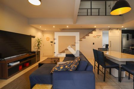 Sala de apartamento para alugar com 2 quartos, 100m² em Pinheiros, São Paulo