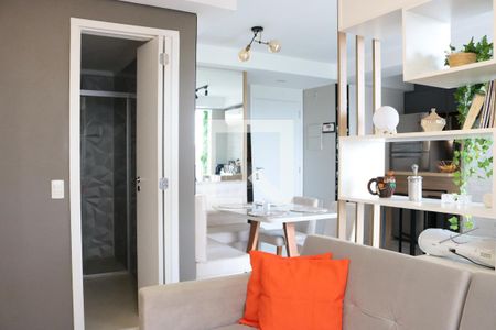 Sala de estar de apartamento para alugar com 1 quarto, 54m² em Usina Piratininga, São Paulo