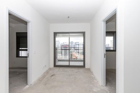 Sala/ Cozinha de apartamento à venda com 2 quartos, 47m² em Santo Amaro, São Paulo