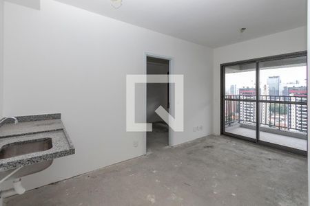 Sala/ Cozinha de apartamento à venda com 2 quartos, 47m² em Santo Amaro, São Paulo