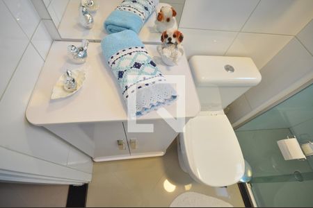 Banheiro Social de apartamento à venda com 1 quarto, 34m² em Vila Mazzei, São Paulo