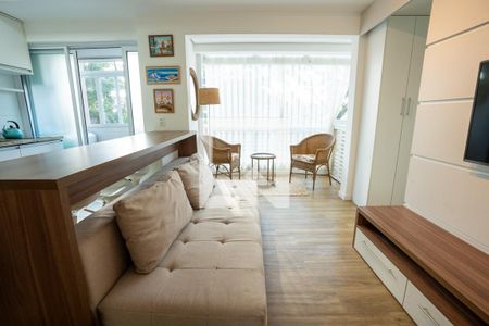 Sala de apartamento para alugar com 1 quarto, 35m² em Campo Belo, São Paulo