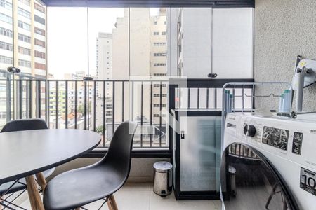 Varanda de kitnet/studio para alugar com 1 quarto, 25m² em Vila Buarque, São Paulo