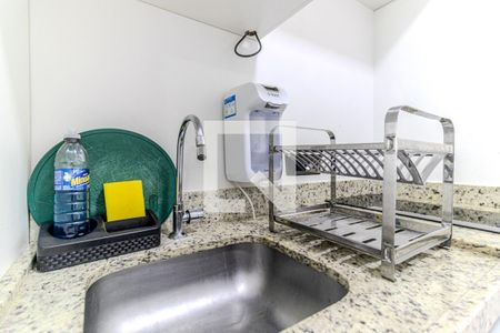 Cozinha de kitnet/studio para alugar com 1 quarto, 25m² em Vila Buarque, São Paulo