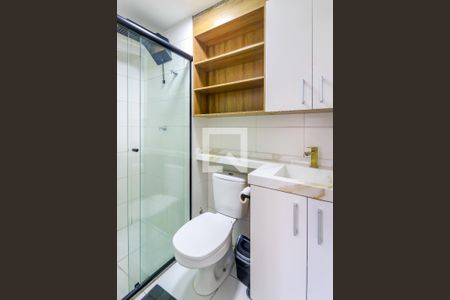 Banheiro da Suíte de apartamento para alugar com 1 quarto, 30m² em Vila das Belezas, São Paulo