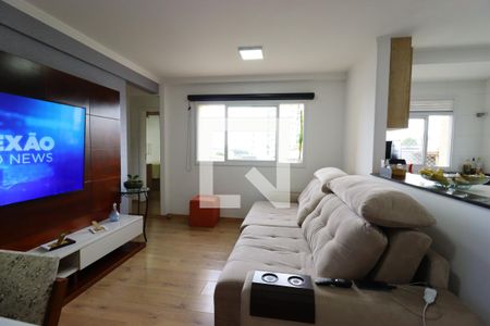 Sala de apartamento à venda com 2 quartos, 58m² em Vila Valparaíso, Santo André
