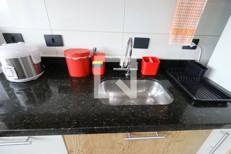 Cozinha - Pia de apartamento à venda com 2 quartos, 58m² em Vila Valparaíso, Santo André