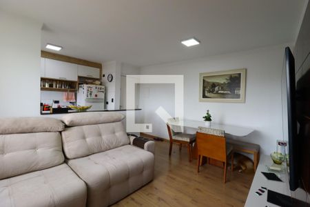 Sala de apartamento à venda com 2 quartos, 58m² em Vila Valparaíso, Santo André
