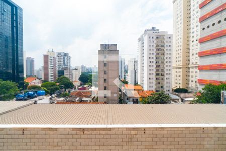Vista da Sacada Sala de apartamento para alugar com 1 quarto, 50m² em Vila Clementino, São Paulo