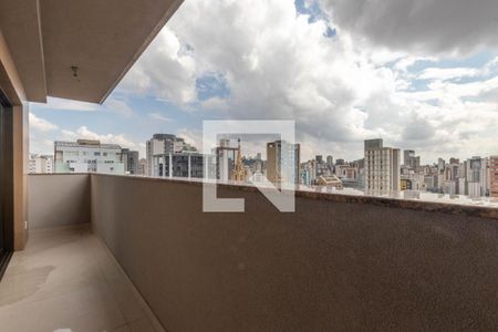 Varanda da Sala de apartamento à venda com 2 quartos, 110m² em Lourdes, Belo Horizonte
