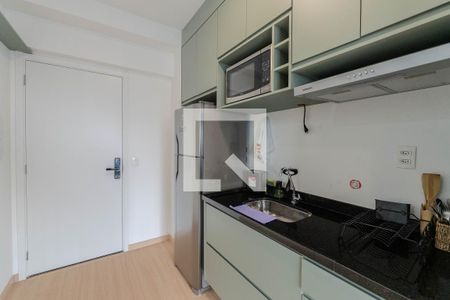 Cozinha de kitnet/studio à venda com 1 quarto, 26m² em Consolação, São Paulo