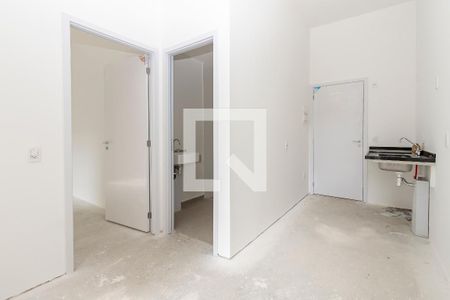 Sala/Cozinha de apartamento à venda com 1 quarto, 31m² em Santo Amaro, São Paulo