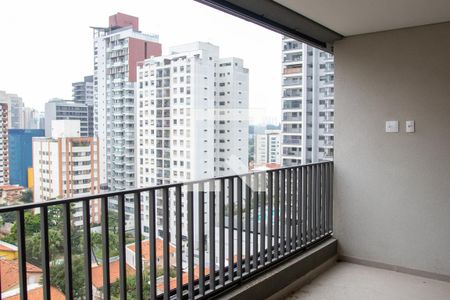 Varanda da Sala de apartamento à venda com 2 quartos, 68m² em Santo Amaro, São Paulo