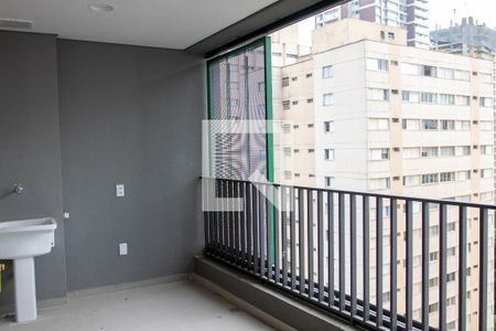 Varanda da Sala de apartamento à venda com 2 quartos, 68m² em Santo Amaro, São Paulo