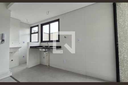 Cozinha de apartamento à venda com 2 quartos, 70m² em Vila Progresso, Santo André