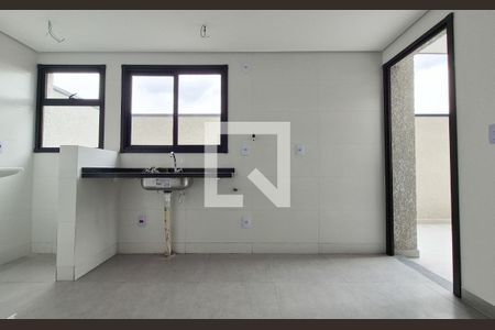 Cozinha de apartamento à venda com 2 quartos, 78m² em Vila Progresso, Santo André