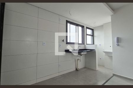 Cozinha de apartamento à venda com 2 quartos, 42m² em Vila Progresso, Santo André