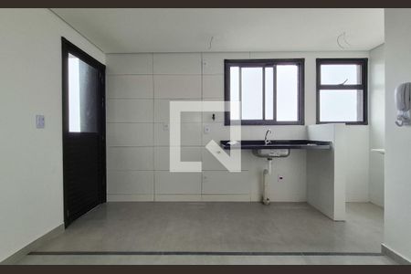 Cozinha de apartamento à venda com 2 quartos, 42m² em Vila Progresso, Santo André