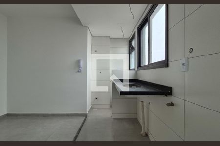 Cozinha de apartamento à venda com 2 quartos, 43m² em Vila Progresso, Santo André
