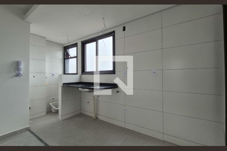 Cozinha de apartamento à venda com 2 quartos, 43m² em Vila Progresso, Santo André