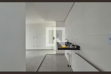 Cozinha de apartamento à venda com 2 quartos, 45m² em Vila Progresso, Santo André