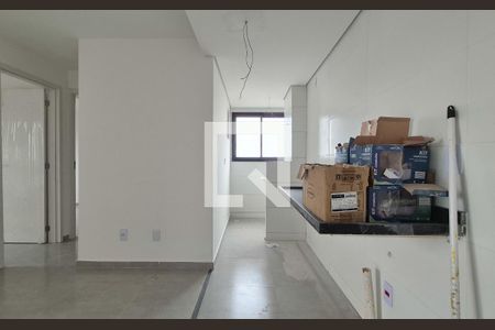 Cozinha de apartamento à venda com 2 quartos, 45m² em Vila Progresso, Santo André