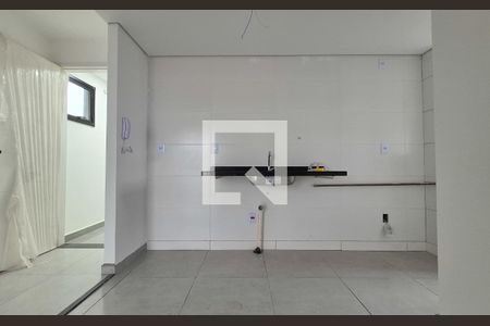 Cozinha de apartamento à venda com 2 quartos, 45m² em Vila Progresso, Santo André