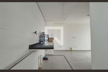 Cozinha de apartamento à venda com 2 quartos, 45m² em Vila Progresso, Santo André