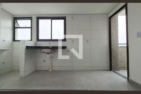 Cozinha de apartamento à venda com 2 quartos, 85m² em Vila Progresso, Santo André