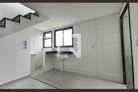 Cozinha de apartamento à venda com 2 quartos, 85m² em Vila Progresso, Santo André