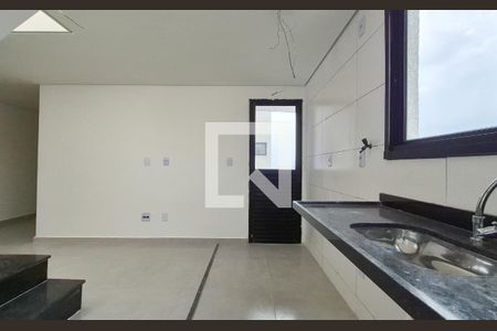Cozinha de apartamento à venda com 2 quartos, 85m² em Vila Progresso, Santo André