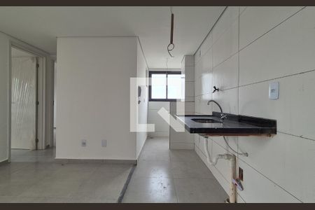 Cozinha de apartamento à venda com 2 quartos, 79m² em Vila Progresso, Santo André