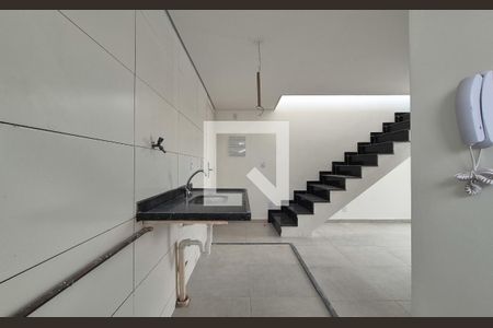 Cozinha de apartamento à venda com 2 quartos, 79m² em Vila Progresso, Santo André