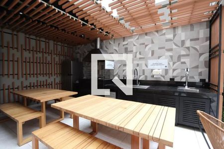 Área comum - Churrasqueira de kitnet/studio para alugar com 1 quarto, 24m² em Vila Mariana, São Paulo