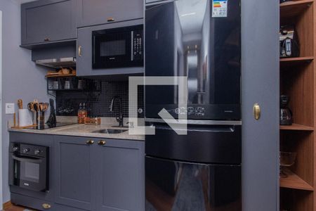Cozinha de kitnet/studio para alugar com 1 quarto, 24m² em Vila Mariana, São Paulo
