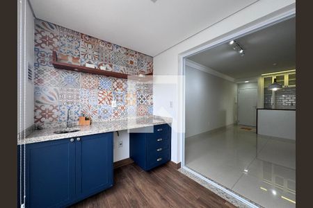 Varanda da Sala de apartamento para alugar com 2 quartos, 63m² em Vila Assunção, Santo André
